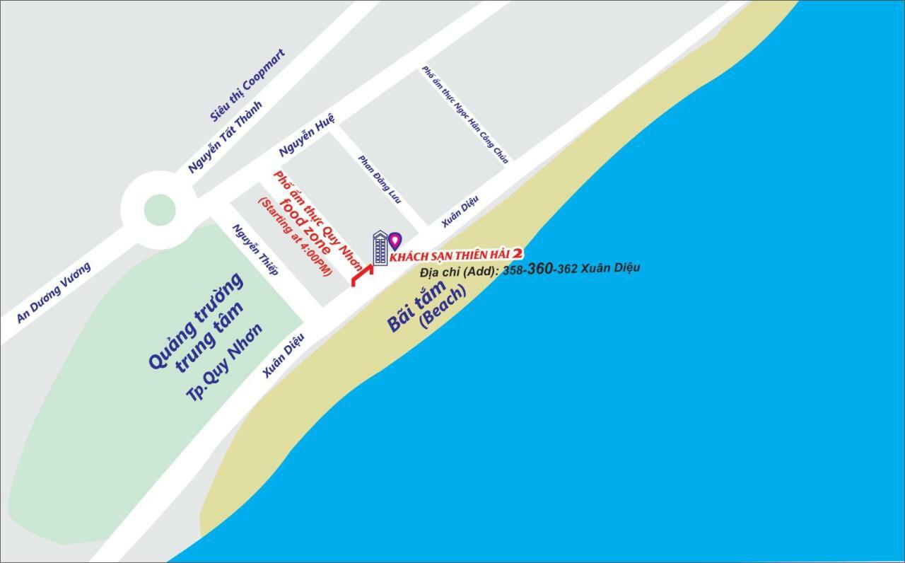 Thiên Hải 2 Hotel Quy Nhon Exterior foto